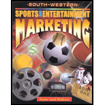 Sports and Entertainment Marketing (ISBN10 0538694777; ISBN13 