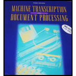 Machine Transcription for Document Processing / With 3.5 Disk