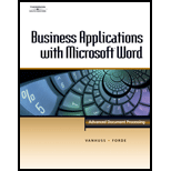 College Keyboarding  Business Application With Microsoft Word