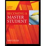 Becomming A Master Student -Package -  Ellis, Paperback