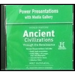 World History : Ancient Civilizations Through the Renaissance -PowerNotes Presentations DVD - Holt McDougal