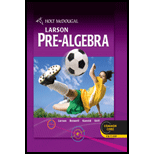 Pre Algebra 12 Edition, by Ron Larson - ISBN 9780547587776