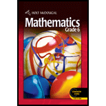 Mathematics, Grade 6 12 edition (9780547647166) - Textbooks.com