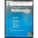 Holt McDougal Mathematics Common Core Chapter Resource Books Set Grade 7 -  Box