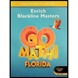 Houghton Mifflin Harcourt Go Math Florida: Enrich Blackline Masters Grade 4 -  Teacher's Edition, Paperback