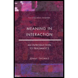 Meaning in Interaction  Introduction to Pragmatics