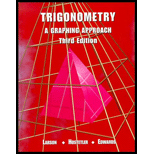 Trigonometry A Graphing Approach 3rd Edition - 