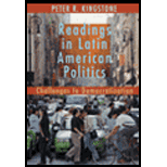 Readings in Latin American Politics  Challenges to Democratization