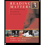 Reading Matters 3  Interactive Approach to Reading