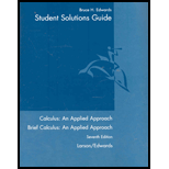 Calculus  Applied Approach   Student Solution Guide