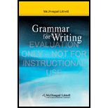 Grammar for Writing (Grade 6)