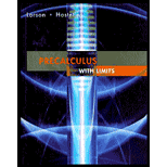 Precalculus With Limits (ISBN10 0618660895; ISBN13 9780618660896)