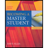 Becoming a Master Student, Concise Pkg.