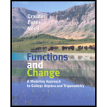 Functions and Change  Model Approach To