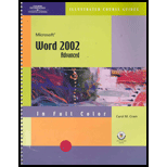 Course Guide  Microsoft Word 2002 Illustrated , Advanced / With 3.5 Disk