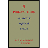 Three Philosophers Aristotle, Aquinas and 