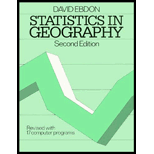 Statistics in Geography  A Practical Approach