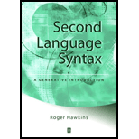 Second Language Syntax