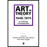 Art in Theory, 1648 1815  An Anthology of Changing Ideas