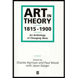 Art in Theory, 1815 1900  An Anthology of Changing Ideas