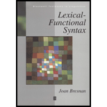 Lexical Functional Syntax