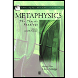 Metaphysics  The Classic Readings