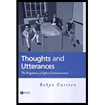 Thoughts and Utterances The Pragmatics of Explict Communication