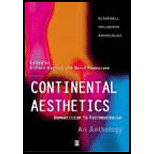 Continental Aesthetics  Romanticism to Postmodernism  An Anthology