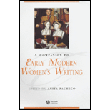 Companion to Early Modern Womens Writ.