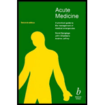 Acute Medicine : A Practical Guide to the Management of Medical Emergencies -  David Springings, Paperback