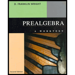 Prealgebra  A worktext