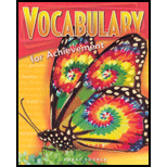 Vocab. for Achievement, Intro. Course (5 Pack)