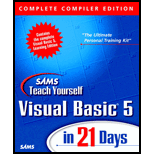 Teach Yrslf. Visual BASIC 5 in 21 Days   With CD