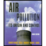 Air Pollution  Its Origin and Control (ISBN10 0673994163; ISBN13 