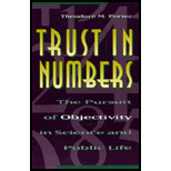 Trust in Numbers  The Pursuit of Objectivity in Science and Public Life