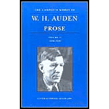 Complete Works of W.H. Auden  Prose,  Volume II. 1939 1948