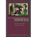 Aesthetics of Mimesis  Ancient Texts and Modern Problems