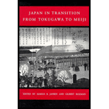 Japan in Transition  From Tokugawa to Meiji