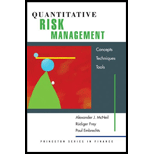 Quantitative Risk Management