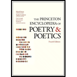 Princeton Encyclopedia Poetry and Poetics