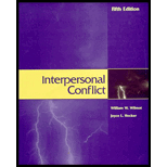 Interpersonal Conflict 5th edition (9780697327246) - Textbooks.com