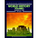 World History : Prehistory to 1500, Volume I -  Dushkin Group and David McComb, Paperback