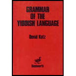 Grammer of the Yiddish Language