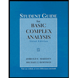 Basic Complex Analysis, Student Guide