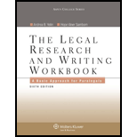 Legal Research and Writing Workbook A Basic Approach for Paralegals