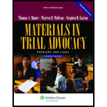 Materials in Trial Advocacy Prob and Cases   With CD