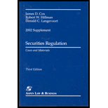 Securities Regulation 2002 Supplement  Cases and Materials