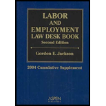 Labor and Employment Law Desk Book  2004 Supplement