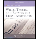 Wills Trusts and Estates for Legal Assistants