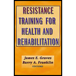 Resistance Training for Health and Rehabilitation